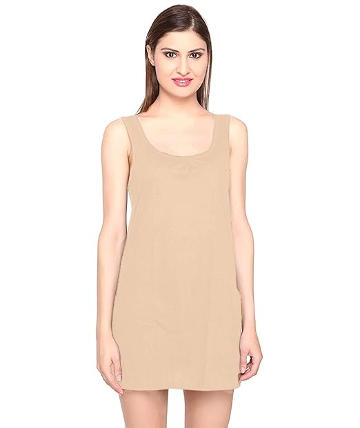 Cotton  Short Length Camisole In Skin