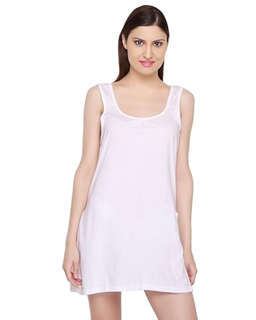 Cotton  Short Length Camisole In White