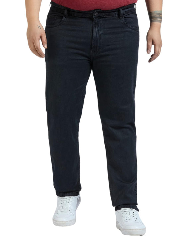 Men's Plus Size Denim Jeans In Dark Gray